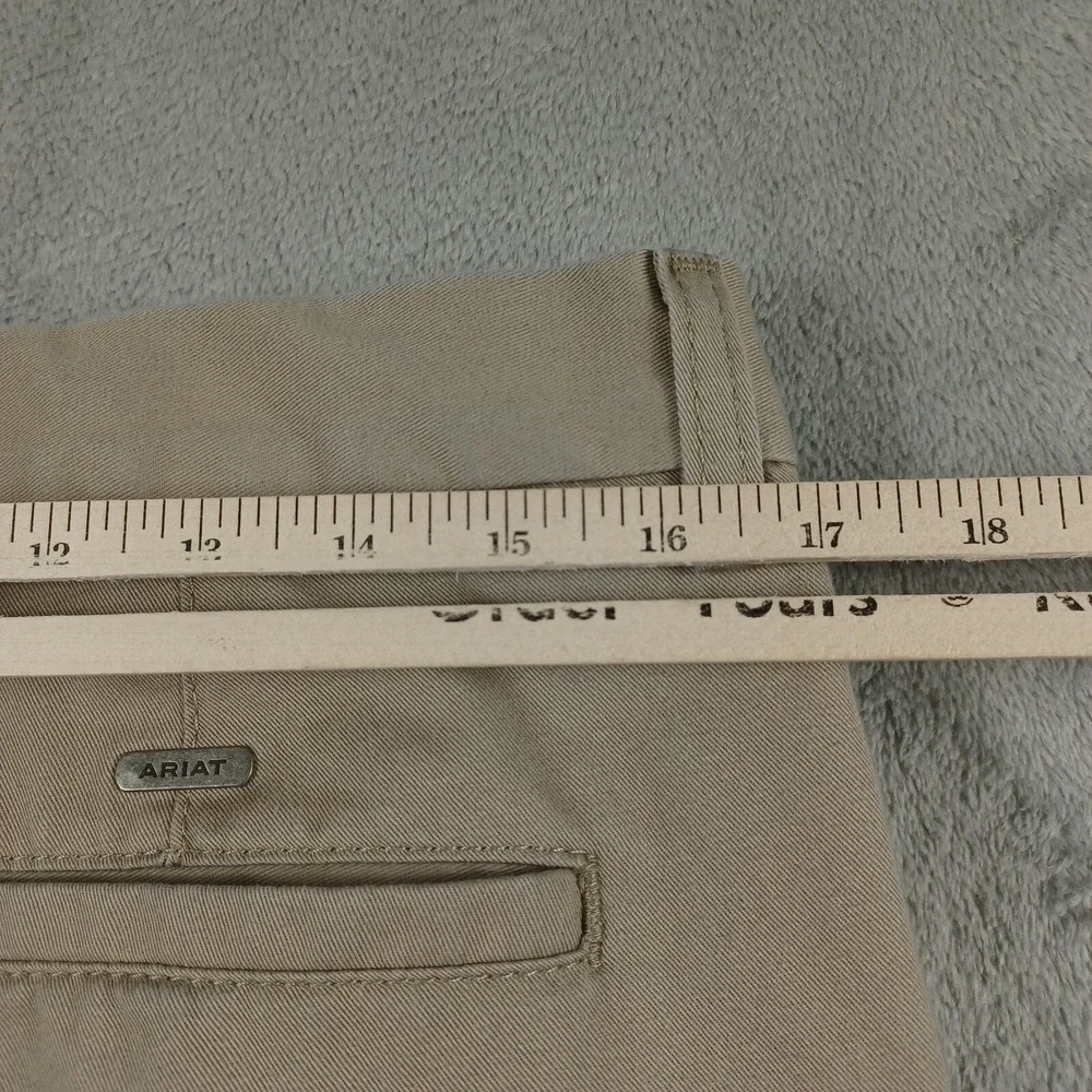 Ariat Pants Mens 33x28 Brown Performance Khaki Chino‎ Pockets Preppy Workwear